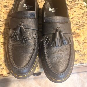 Dr. Martens Black Leather Tassel Loafers